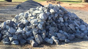 chitwood-dirt-yard-stones Chitwood Dirt Yard | Rock Hill, SC | Pile of rocks ready for decorative landscaping placement
